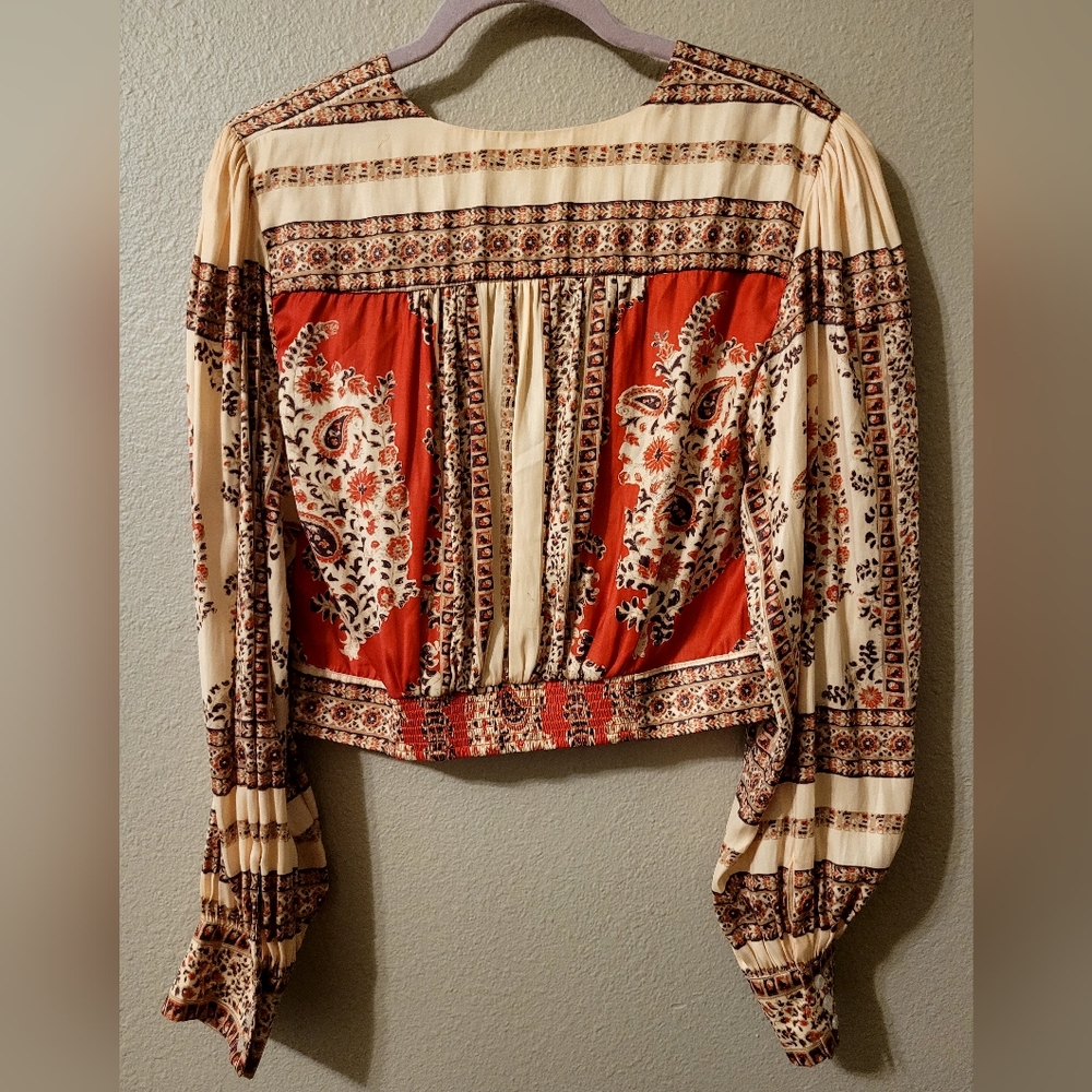 Free People bohemian style blouse. NWOT - Picture 6 of 6